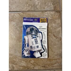 Vtg 1997 Star Wars R2-D2 Party Invitations 8 Cards w/ Envelopes NIP Hallmark